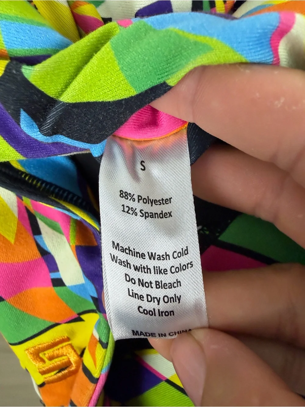 LOUDMOUTH Ladies Golf Skort Multicolor Geometric Birds of a Feather size Small